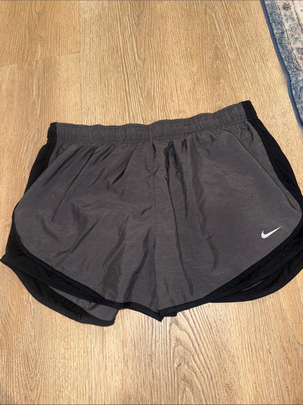 Nike Women’s Dark Gray Athletic Shorts with Black Trim
